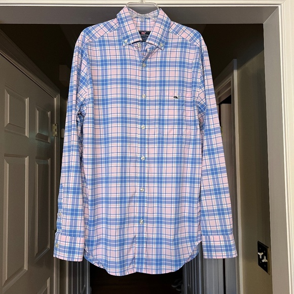 NWOT Men's Vineyard Vines Performance Classic Fit Tucker Shirt Plaid Size XS - Picture 1 of 2
